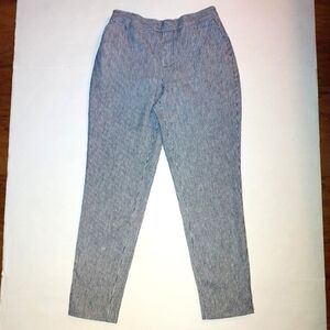 Navy Blue pin stripe ankle pant size 0